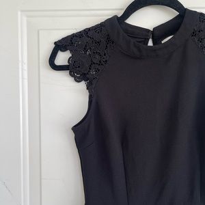 Speechless Black Knee Length Dress